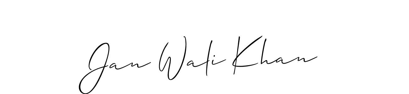 This is the best signature style for the Jan Wali Khan name. Also you like these signature font (Allison_Script). Mix name signature. Jan Wali Khan signature style 2 images and pictures png