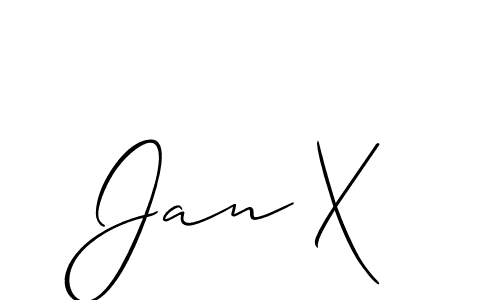 Make a beautiful signature design for name Jan X. Use this online signature maker to create a handwritten signature for free. Jan X signature style 2 images and pictures png