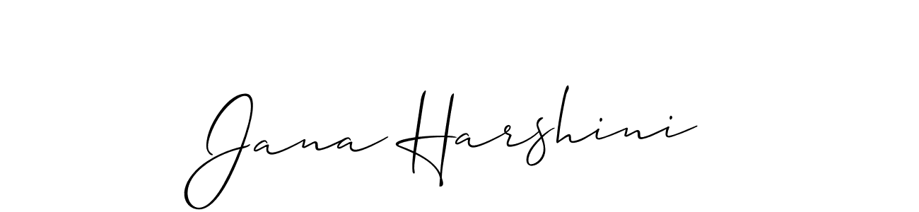 Best and Professional Signature Style for Jana Harshini. Allison_Script Best Signature Style Collection. Jana Harshini signature style 2 images and pictures png