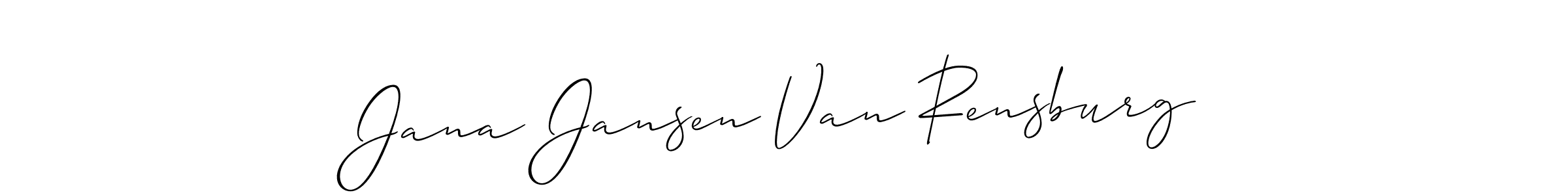 Also we have Jana Jansen Van Rensburg name is the best signature style. Create professional handwritten signature collection using Allison_Script autograph style. Jana Jansen Van Rensburg signature style 2 images and pictures png