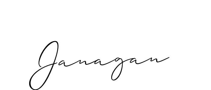You should practise on your own different ways (Allison_Script) to write your name (Janagan) in signature. don't let someone else do it for you. Janagan signature style 2 images and pictures png