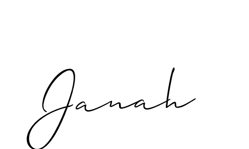 How to make Janah name signature. Use Allison_Script style for creating short signs online. This is the latest handwritten sign. Janah signature style 2 images and pictures png