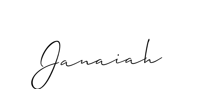 Create a beautiful signature design for name Janaiah. With this signature (Allison_Script) fonts, you can make a handwritten signature for free. Janaiah signature style 2 images and pictures png