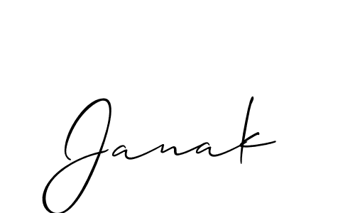 How to Draw Janak signature style? Allison_Script is a latest design signature styles for name Janak. Janak signature style 2 images and pictures png