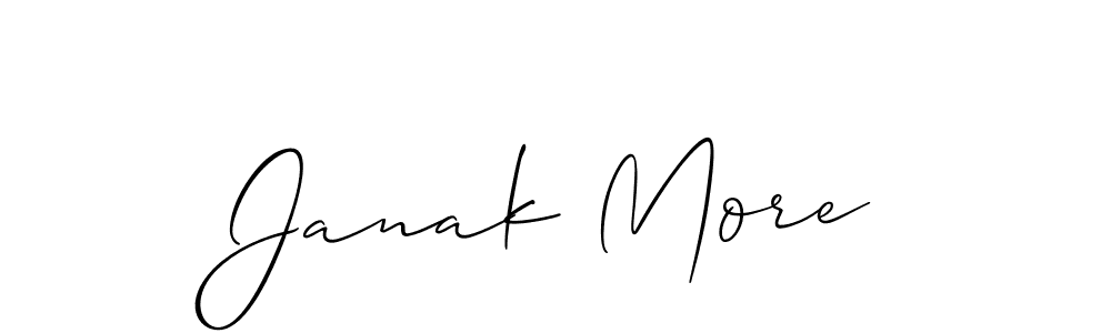 Also You can easily find your signature by using the search form. We will create Janak More name handwritten signature images for you free of cost using Allison_Script sign style. Janak More signature style 2 images and pictures png