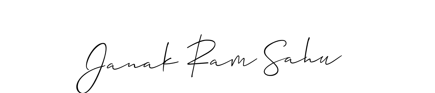 Make a short Janak Ram Sahu signature style. Manage your documents anywhere anytime using Allison_Script. Create and add eSignatures, submit forms, share and send files easily. Janak Ram Sahu signature style 2 images and pictures png