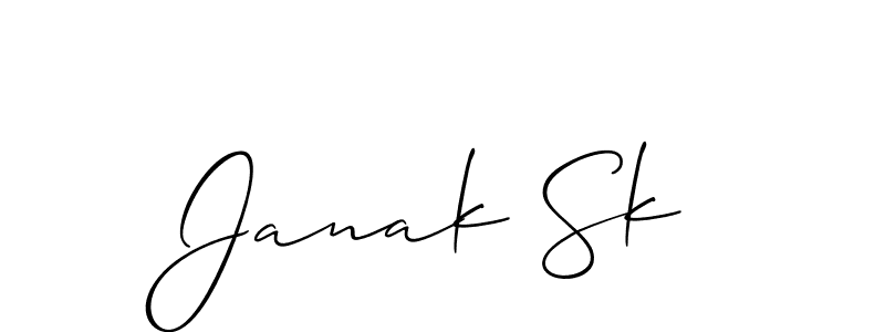 You can use this online signature creator to create a handwritten signature for the name Janak Sk. This is the best online autograph maker. Janak Sk signature style 2 images and pictures png