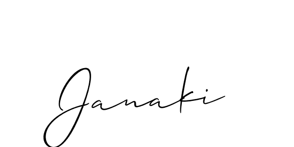 if you are searching for the best signature style for your name Janaki. so please give up your signature search. here we have designed multiple signature styles  using Allison_Script. Janaki signature style 2 images and pictures png