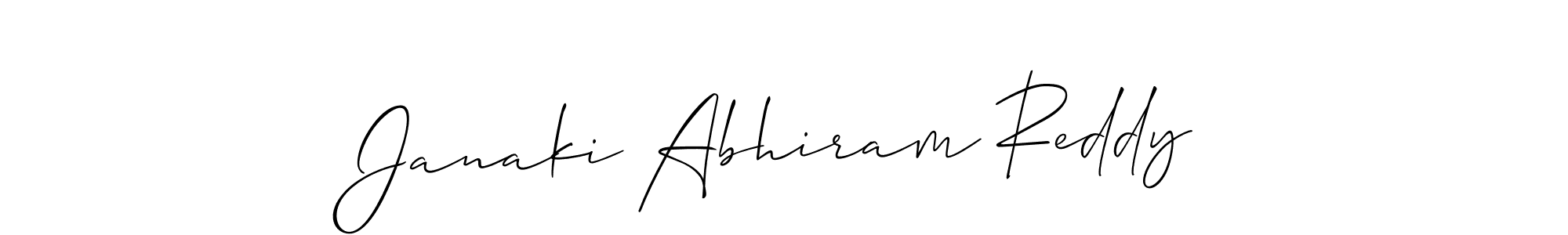 See photos of Janaki Abhiram Reddy official signature by Spectra . Check more albums & portfolios. Read reviews & check more about Allison_Script font. Janaki Abhiram Reddy signature style 2 images and pictures png
