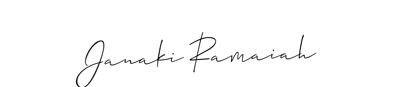 It looks lik you need a new signature style for name Janaki Ramaiah. Design unique handwritten (Allison_Script) signature with our free signature maker in just a few clicks. Janaki Ramaiah signature style 2 images and pictures png