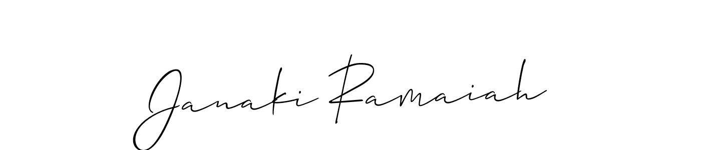 It looks lik you need a new signature style for name Janaki Ramaiah. Design unique handwritten (Allison_Script) signature with our free signature maker in just a few clicks. Janaki Ramaiah signature style 2 images and pictures png