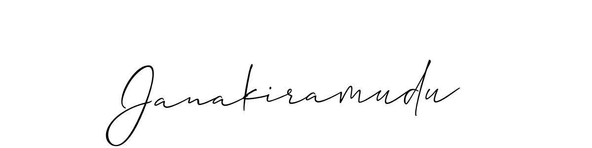 Also we have Janakiramudu name is the best signature style. Create professional handwritten signature collection using Allison_Script autograph style. Janakiramudu signature style 2 images and pictures png