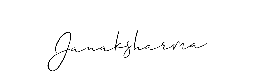 Janaksharma stylish signature style. Best Handwritten Sign (Allison_Script) for my name. Handwritten Signature Collection Ideas for my name Janaksharma. Janaksharma signature style 2 images and pictures png