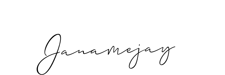 How to make Janamejay signature? Allison_Script is a professional autograph style. Create handwritten signature for Janamejay name. Janamejay signature style 2 images and pictures png