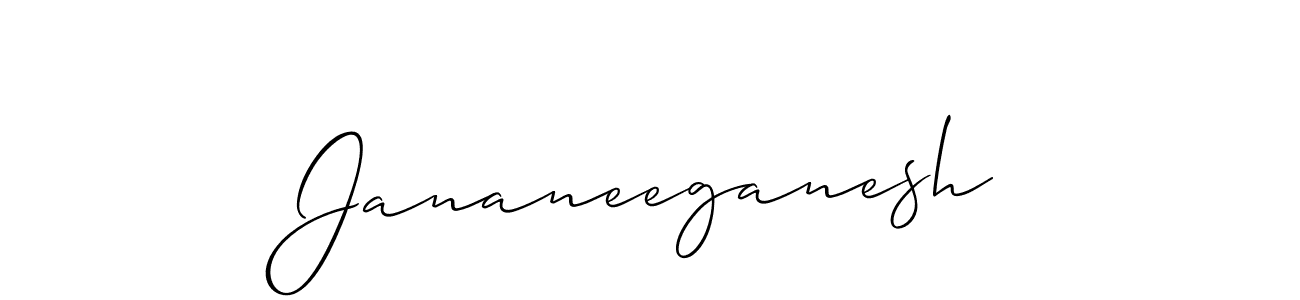 Jananeeganesh stylish signature style. Best Handwritten Sign (Allison_Script) for my name. Handwritten Signature Collection Ideas for my name Jananeeganesh. Jananeeganesh signature style 2 images and pictures png
