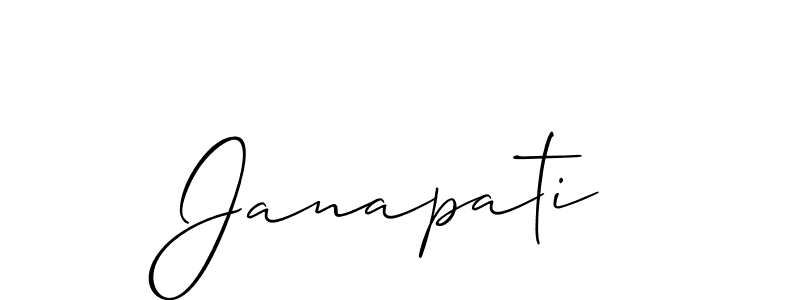 Create a beautiful signature design for name Janapati. With this signature (Allison_Script) fonts, you can make a handwritten signature for free. Janapati signature style 2 images and pictures png