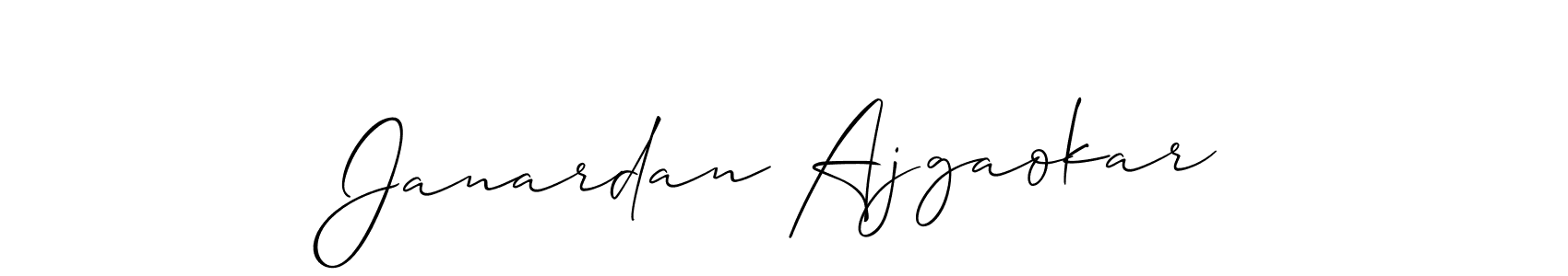 Also we have Janardan Ajgaokar name is the best signature style. Create professional handwritten signature collection using Allison_Script autograph style. Janardan Ajgaokar signature style 2 images and pictures png