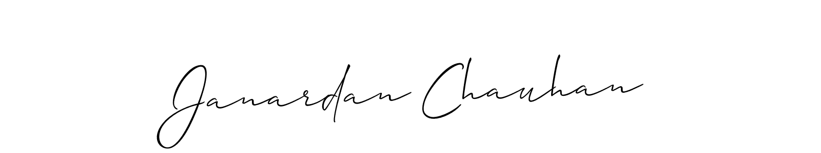 Make a beautiful signature design for name Janardan Chauhan. With this signature (Allison_Script) style, you can create a handwritten signature for free. Janardan Chauhan signature style 2 images and pictures png