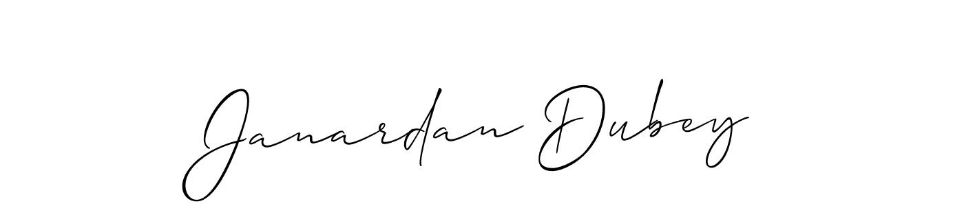 How to make Janardan Dubey signature? Allison_Script is a professional autograph style. Create handwritten signature for Janardan Dubey name. Janardan Dubey signature style 2 images and pictures png