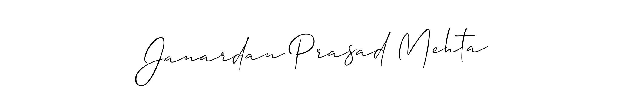 Also You can easily find your signature by using the search form. We will create Janardan Prasad Mehta name handwritten signature images for you free of cost using Allison_Script sign style. Janardan Prasad Mehta signature style 2 images and pictures png