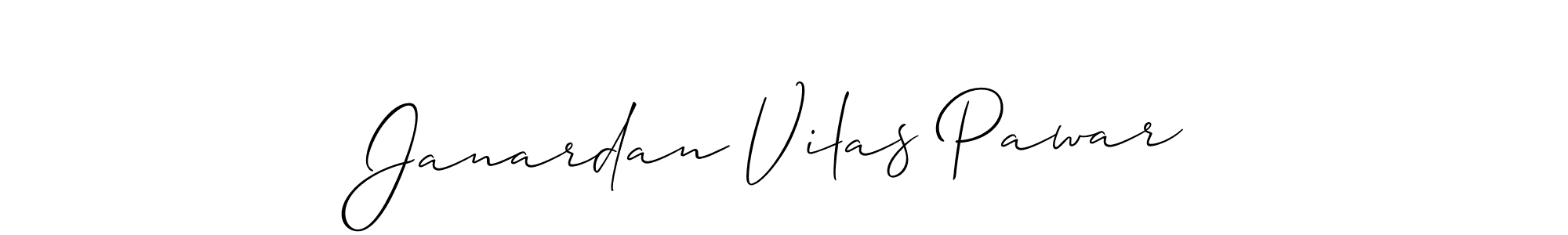 Use a signature maker to create a handwritten signature online. With this signature software, you can design (Allison_Script) your own signature for name Janardan Vilas Pawar. Janardan Vilas Pawar signature style 2 images and pictures png