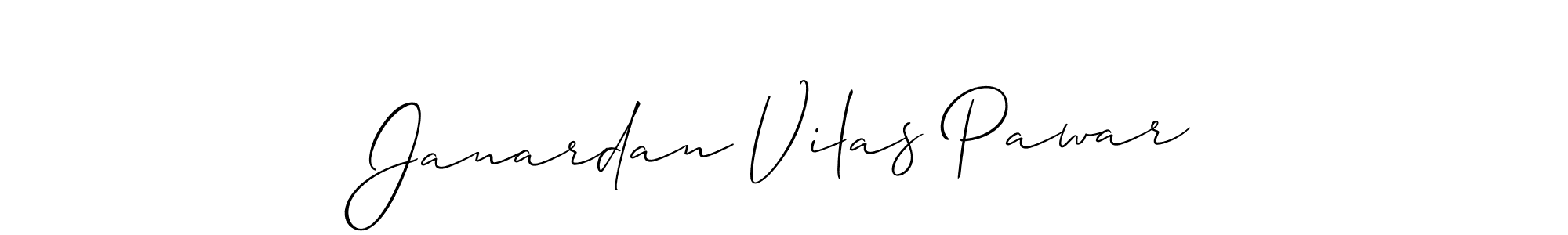 Use a signature maker to create a handwritten signature online. With this signature software, you can design (Allison_Script) your own signature for name Janardan Vilas Pawar. Janardan Vilas Pawar signature style 2 images and pictures png