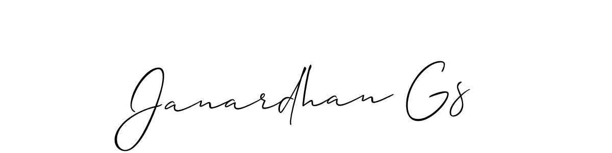 Best and Professional Signature Style for Janardhan Gs. Allison_Script Best Signature Style Collection. Janardhan Gs signature style 2 images and pictures png