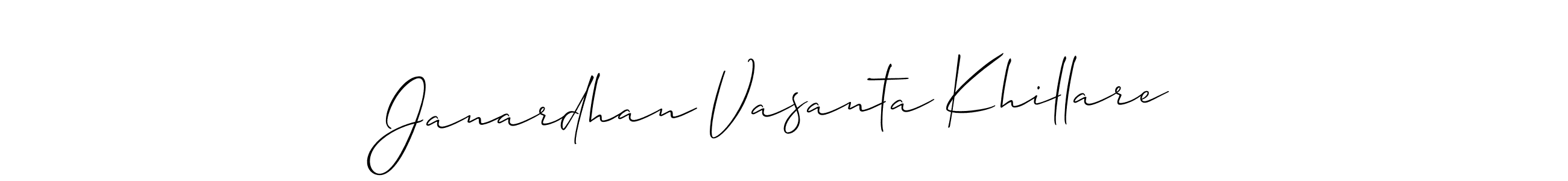 Make a beautiful signature design for name Janardhan Vasanta Khillare. Use this online signature maker to create a handwritten signature for free. Janardhan Vasanta Khillare signature style 2 images and pictures png