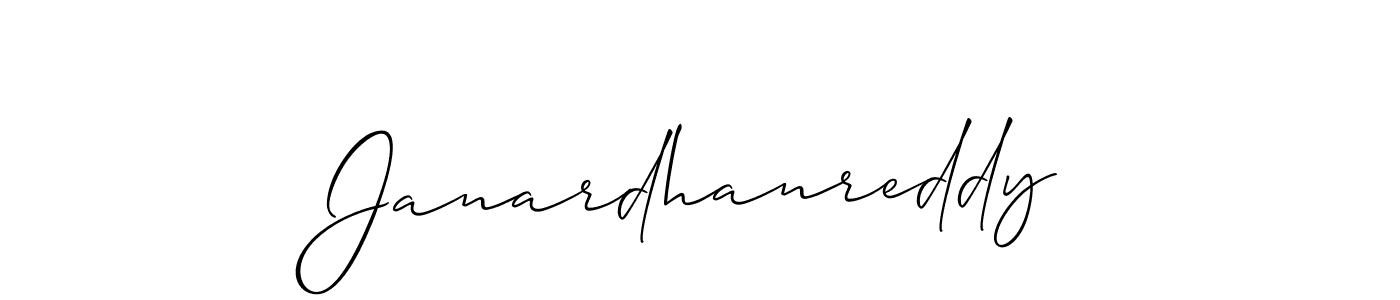 Make a short Janardhanreddy signature style. Manage your documents anywhere anytime using Allison_Script. Create and add eSignatures, submit forms, share and send files easily. Janardhanreddy signature style 2 images and pictures png