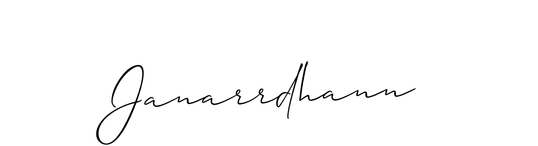 Also we have Janarrdhann name is the best signature style. Create professional handwritten signature collection using Allison_Script autograph style. Janarrdhann signature style 2 images and pictures png