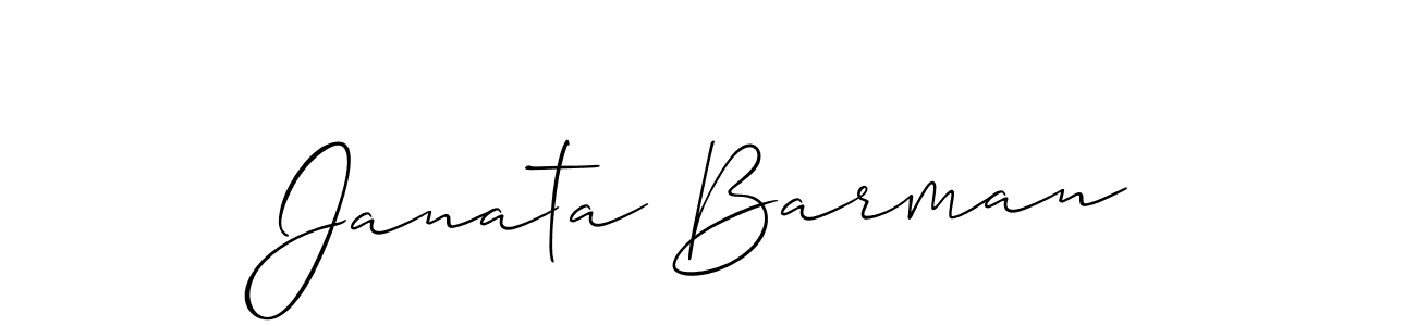How to make Janata Barman name signature. Use Allison_Script style for creating short signs online. This is the latest handwritten sign. Janata Barman signature style 2 images and pictures png