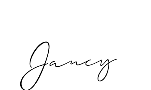 How to Draw Jancy signature style? Allison_Script is a latest design signature styles for name Jancy. Jancy signature style 2 images and pictures png