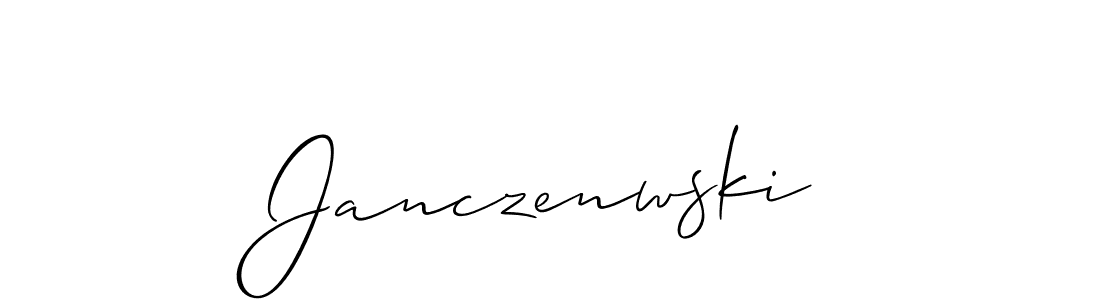 How to Draw Janczenwski signature style? Allison_Script is a latest design signature styles for name Janczenwski. Janczenwski signature style 2 images and pictures png