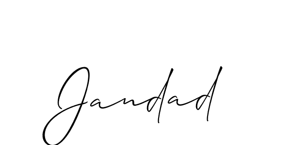 How to Draw Jandad signature style? Allison_Script is a latest design signature styles for name Jandad. Jandad signature style 2 images and pictures png