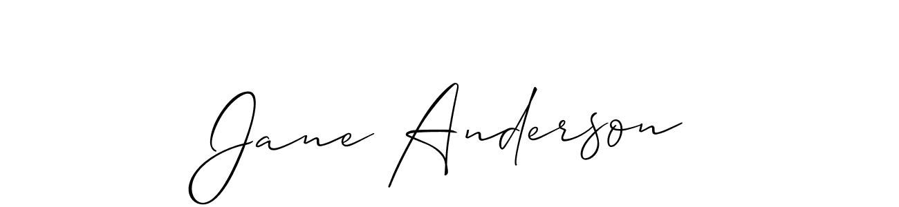 Design your own signature with our free online signature maker. With this signature software, you can create a handwritten (Allison_Script) signature for name Jane Anderson. Jane Anderson signature style 2 images and pictures png