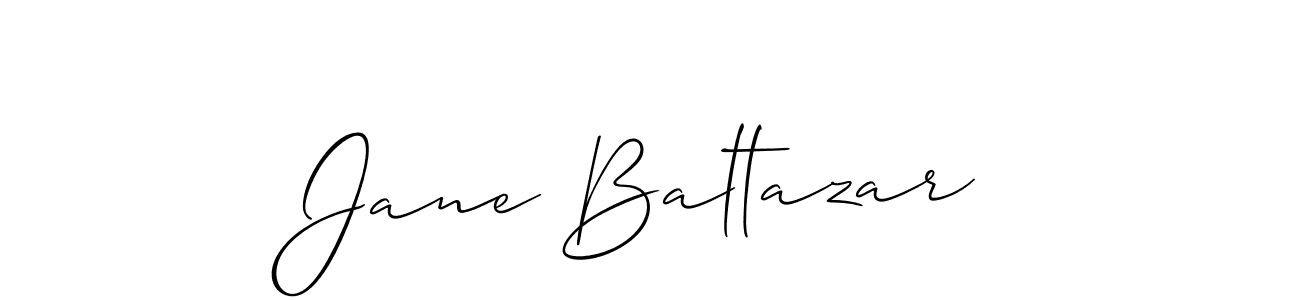 How to make Jane Baltazar signature? Allison_Script is a professional autograph style. Create handwritten signature for Jane Baltazar name. Jane Baltazar signature style 2 images and pictures png