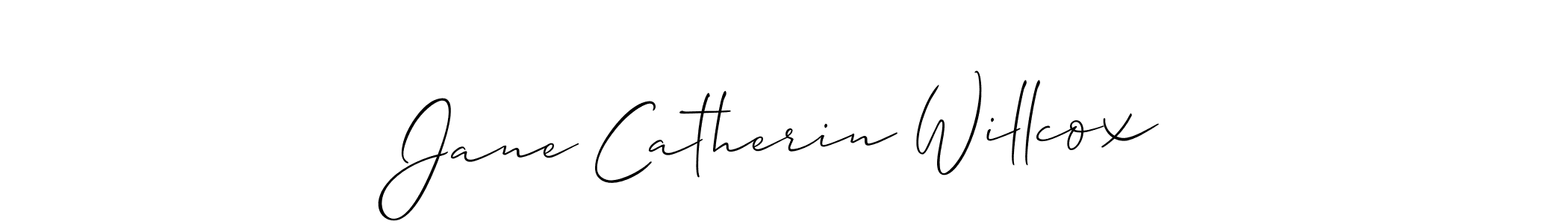 Jane Catherin Willcox stylish signature style. Best Handwritten Sign (Allison_Script) for my name. Handwritten Signature Collection Ideas for my name Jane Catherin Willcox. Jane Catherin Willcox signature style 2 images and pictures png