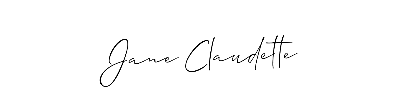 if you are searching for the best signature style for your name Jane Claudette. so please give up your signature search. here we have designed multiple signature styles  using Allison_Script. Jane Claudette signature style 2 images and pictures png