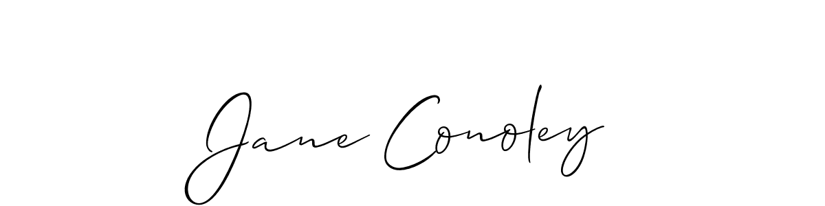 It looks lik you need a new signature style for name Jane Conoley. Design unique handwritten (Allison_Script) signature with our free signature maker in just a few clicks. Jane Conoley signature style 2 images and pictures png
