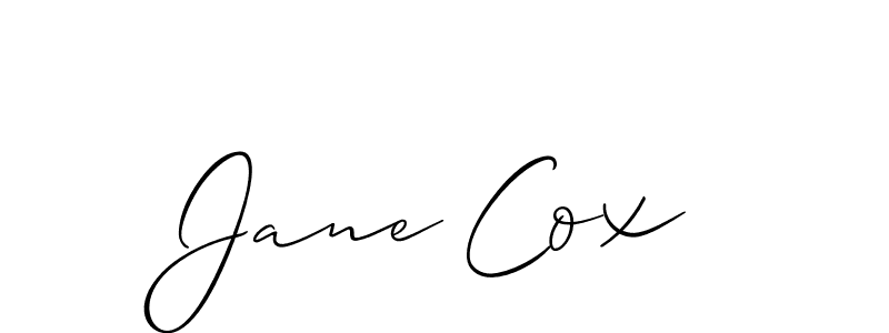 It looks lik you need a new signature style for name Jane Cox. Design unique handwritten (Allison_Script) signature with our free signature maker in just a few clicks. Jane Cox signature style 2 images and pictures png
