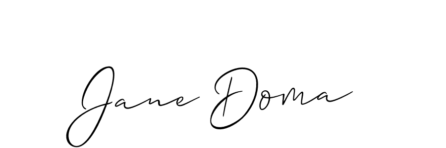 It looks lik you need a new signature style for name Jane Doma. Design unique handwritten (Allison_Script) signature with our free signature maker in just a few clicks. Jane Doma signature style 2 images and pictures png