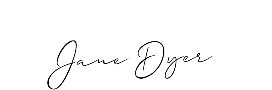 The best way (Allison_Script) to make a short signature is to pick only two or three words in your name. The name Jane Dyer include a total of six letters. For converting this name. Jane Dyer signature style 2 images and pictures png