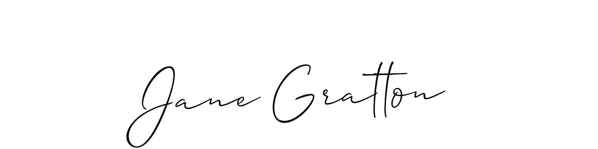 Make a beautiful signature design for name Jane Gratton. With this signature (Allison_Script) style, you can create a handwritten signature for free. Jane Gratton signature style 2 images and pictures png