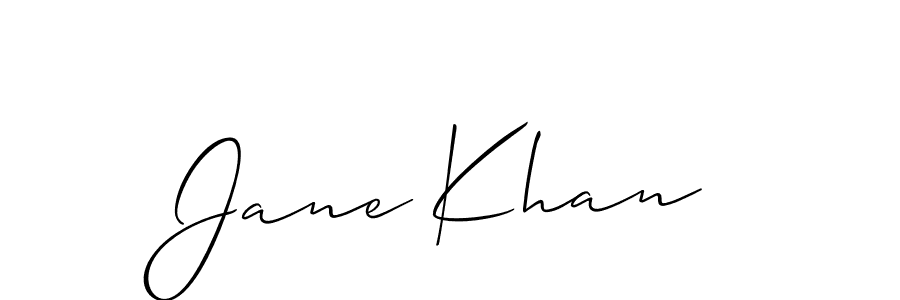 How to make Jane Khan name signature. Use Allison_Script style for creating short signs online. This is the latest handwritten sign. Jane Khan signature style 2 images and pictures png