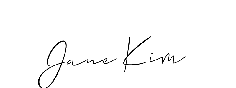 Create a beautiful signature design for name Jane Kim. With this signature (Allison_Script) fonts, you can make a handwritten signature for free. Jane Kim signature style 2 images and pictures png