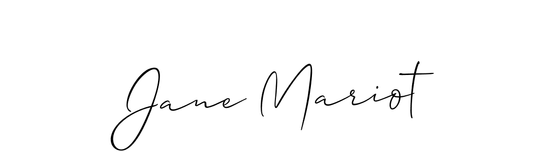 Make a short Jane Mariot signature style. Manage your documents anywhere anytime using Allison_Script. Create and add eSignatures, submit forms, share and send files easily. Jane Mariot signature style 2 images and pictures png