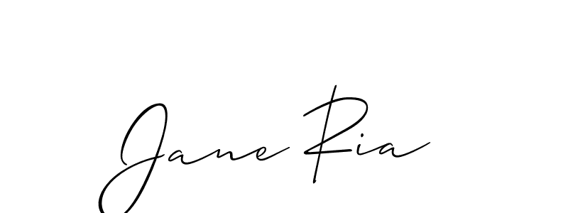 Allison_Script is a professional signature style that is perfect for those who want to add a touch of class to their signature. It is also a great choice for those who want to make their signature more unique. Get Jane Ria name to fancy signature for free. Jane Ria signature style 2 images and pictures png