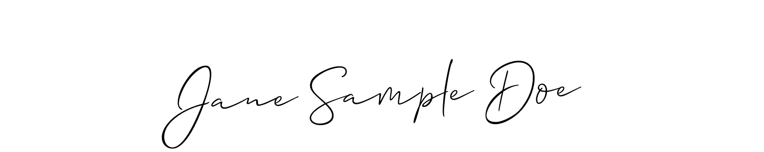 How to make Jane Sample Doe signature? Allison_Script is a professional autograph style. Create handwritten signature for Jane Sample Doe name. Jane Sample Doe signature style 2 images and pictures png