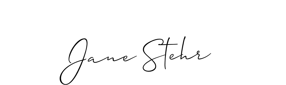 It looks lik you need a new signature style for name Jane Stehr. Design unique handwritten (Allison_Script) signature with our free signature maker in just a few clicks. Jane Stehr signature style 2 images and pictures png