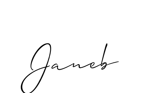 Once you've used our free online signature maker to create your best signature Allison_Script style, it's time to enjoy all of the benefits that Janeb name signing documents. Janeb signature style 2 images and pictures png